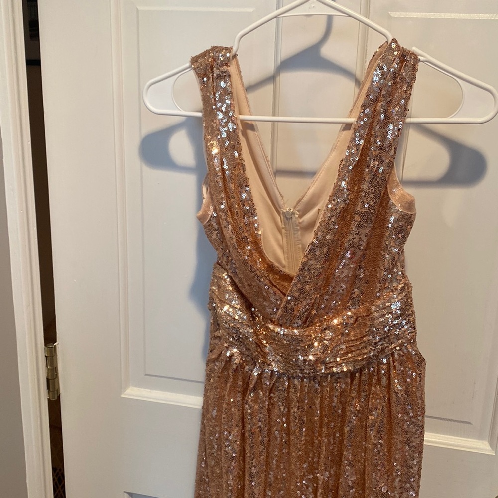 Rose gold formal dress